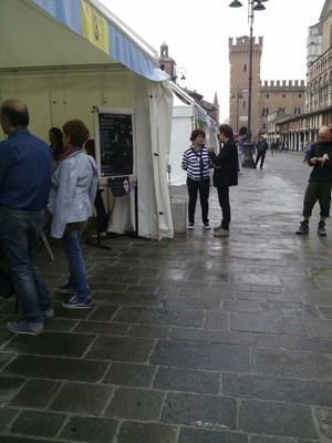 L'area gazebo sul Listone di Ferrara